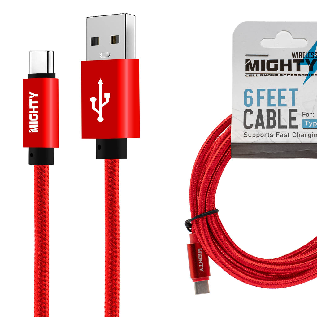 6FT Fabric Type C Cable Mighty TC6FT
