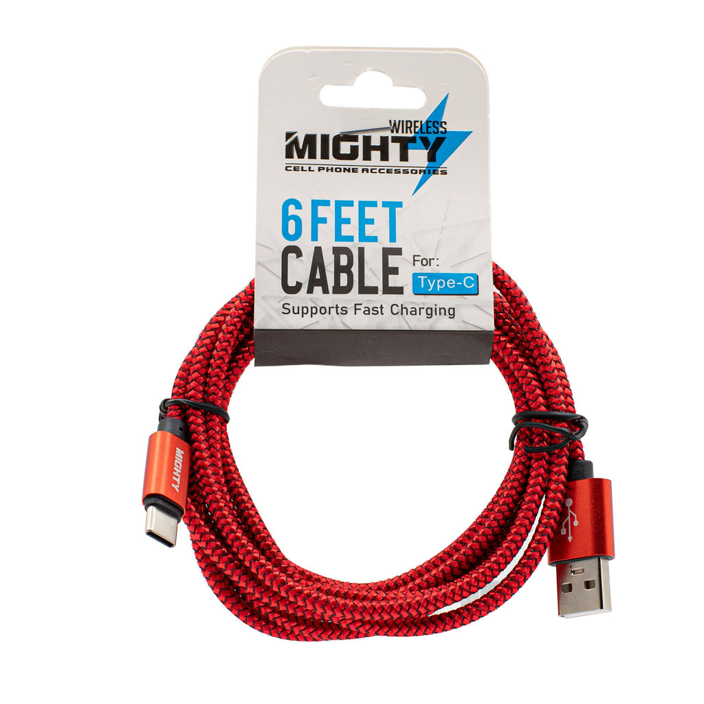 6FT Fabric Type C Cable Mighty TC6FT